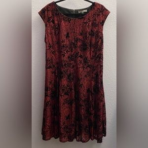 Danny and Nicole Dark Burgundy Lace Dress Size 18W